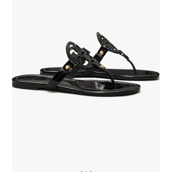 Tory Burch Black Sandals with Medallion Embellishment Miller Sandal (Women)
11 M - Picture 3 of 11